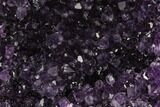 Tall, Dark Purple Amethyst Cluster On Wood Base - Uruguay #113889-1